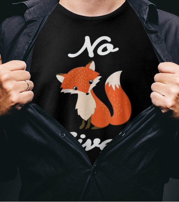 No Fox Given Pet Lover Tee Cute Funny Fox T-Shirt