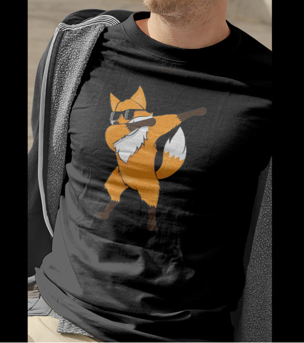 Dabbing Fox Dab Funny Gift Idea For Men Women T-Shirt