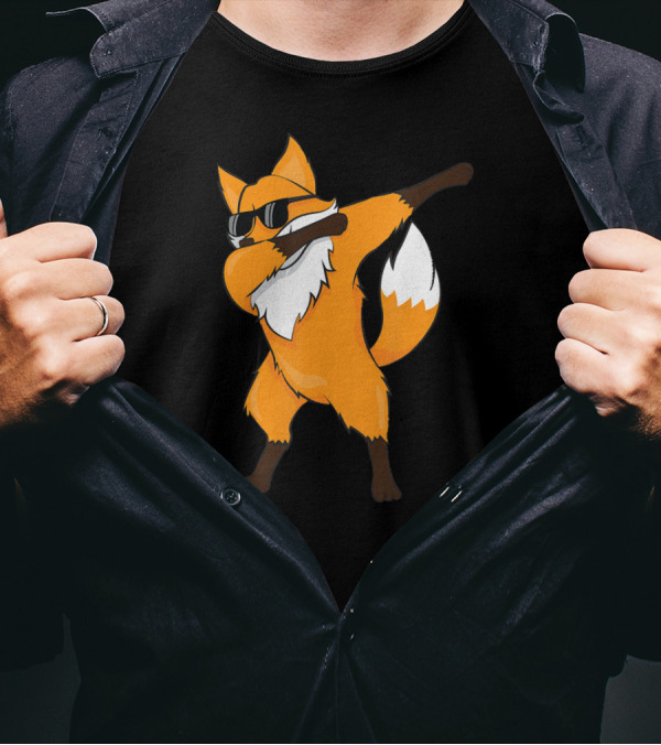 Dabbing Fox Dab Funny Gift Idea For Men Women T-Shirt