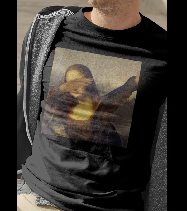 Dabbing Mona Lisa La Giocondo Chrissy Inst Meme T-Shirt