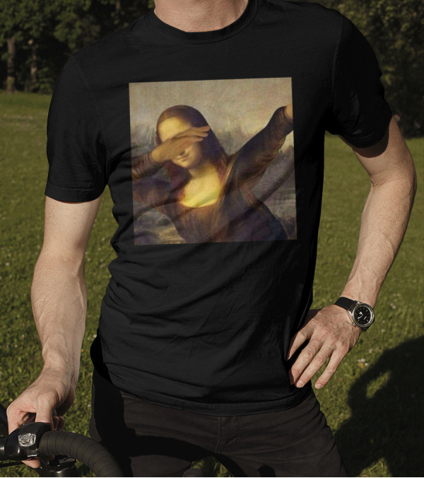 Dabbing Mona Lisa La Giocondo Chrissy Inst Meme T-Shirt