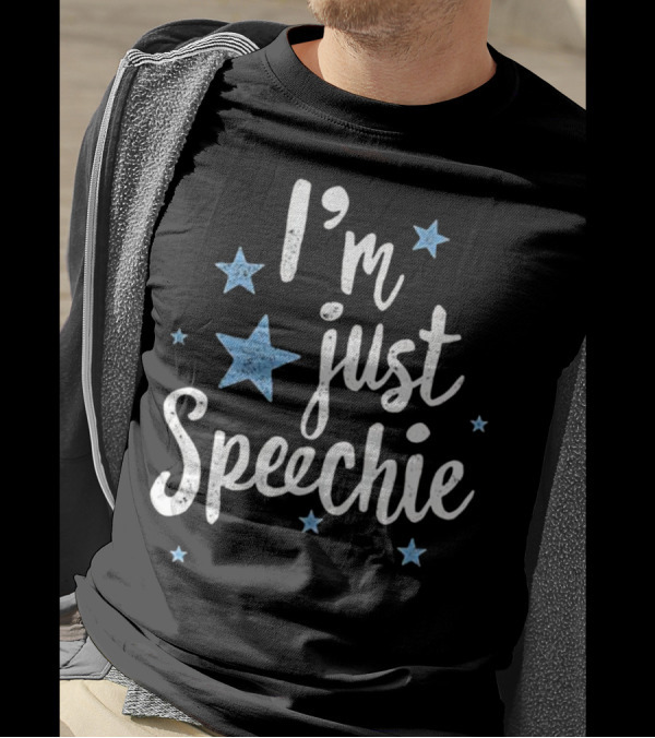 I'm Just Speechie Funny Speech Therapist Stars T-Shirt