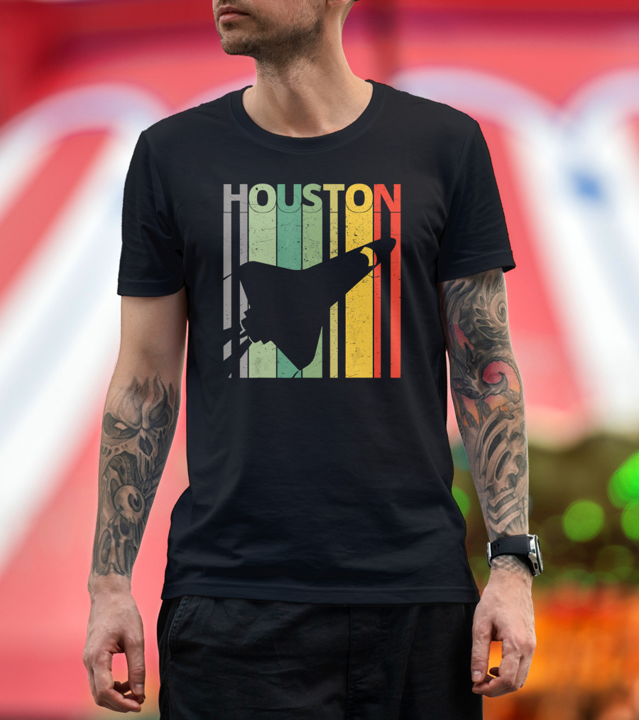 Houston Vintage Retro Space Shuttle T-Shirt