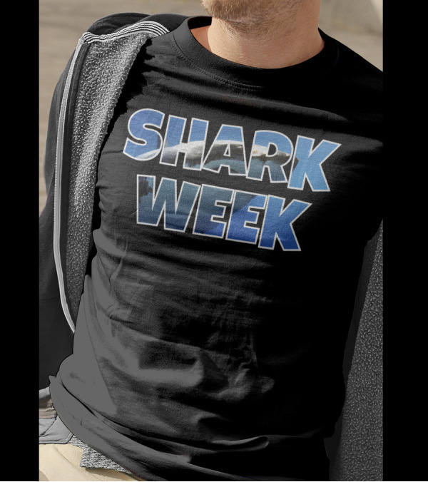 Shark Week Distressed Look T-Shirt