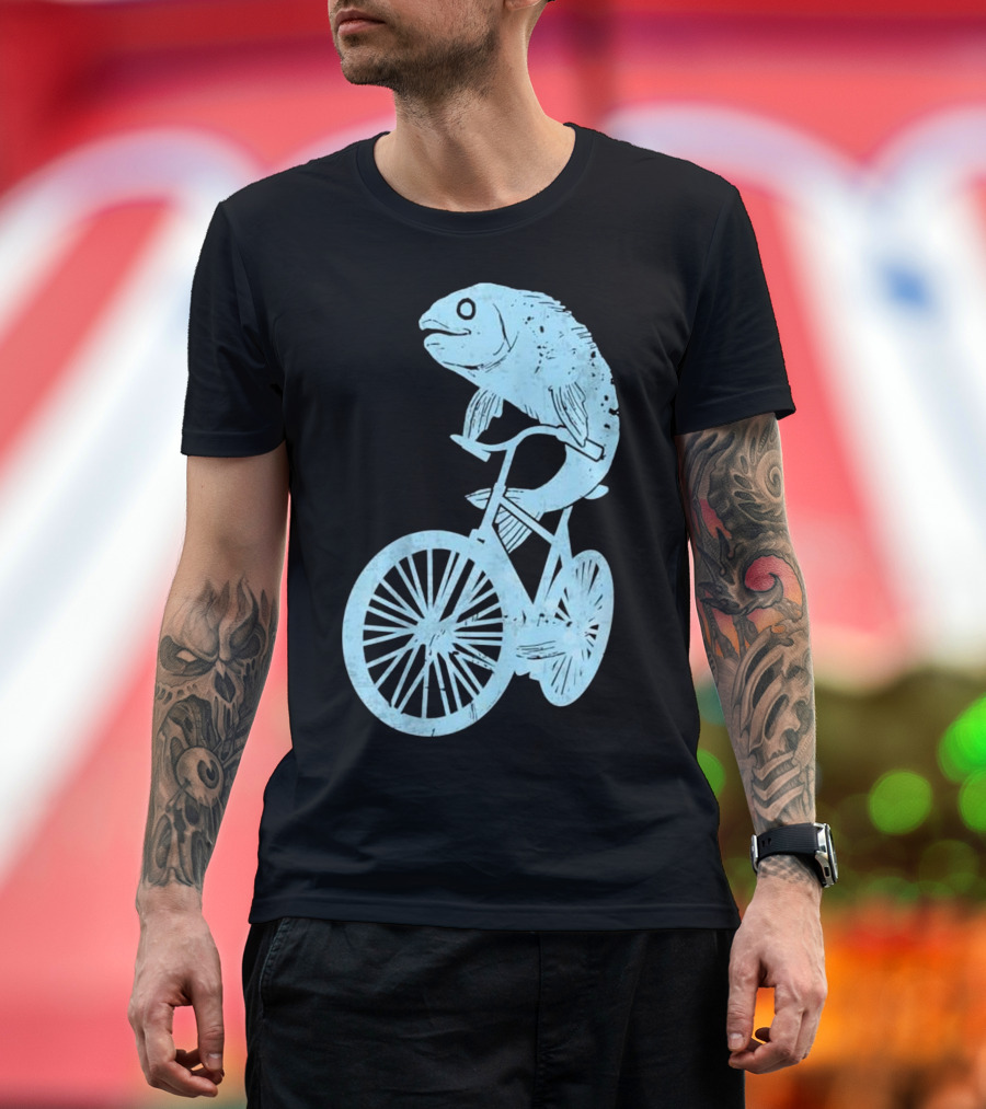 Cyco Fish on a Bike T-Shirt