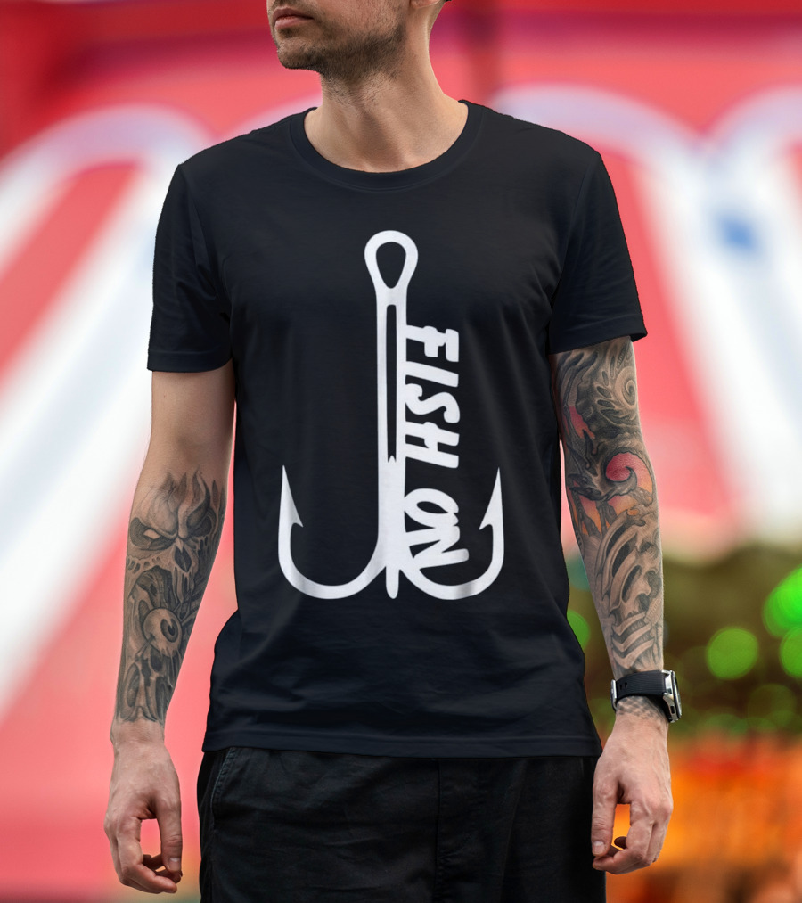 Fish On Hook Bass Fishing T-Shirt