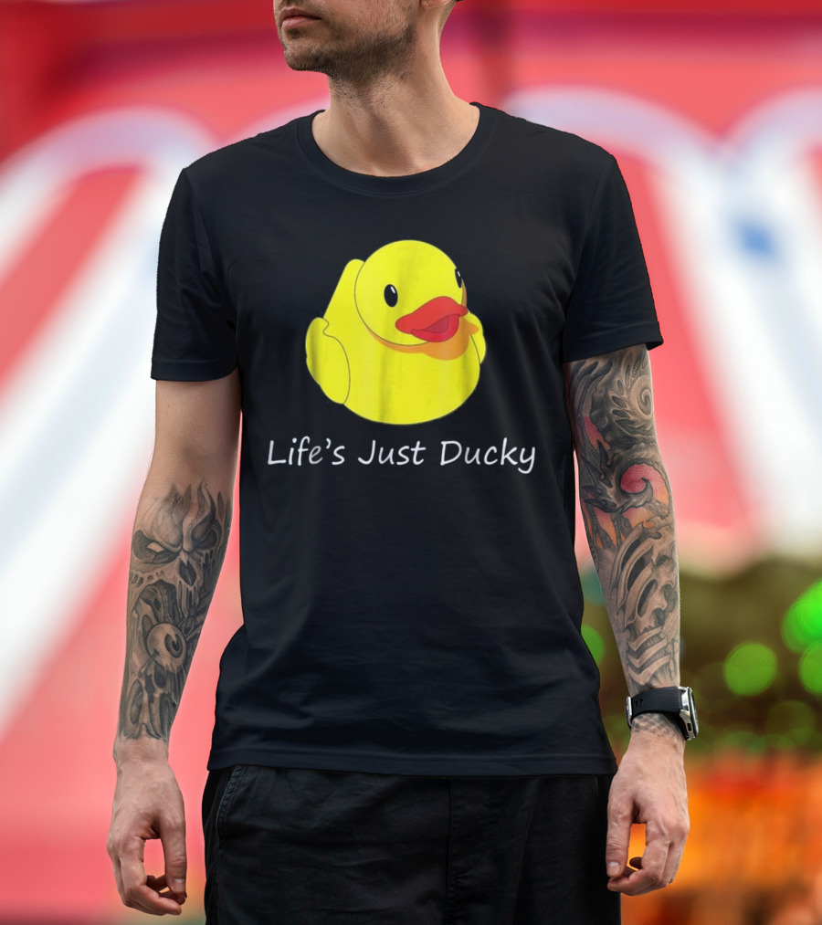 Life's Just Ducky Yellow Rubber Duck T-Shirt