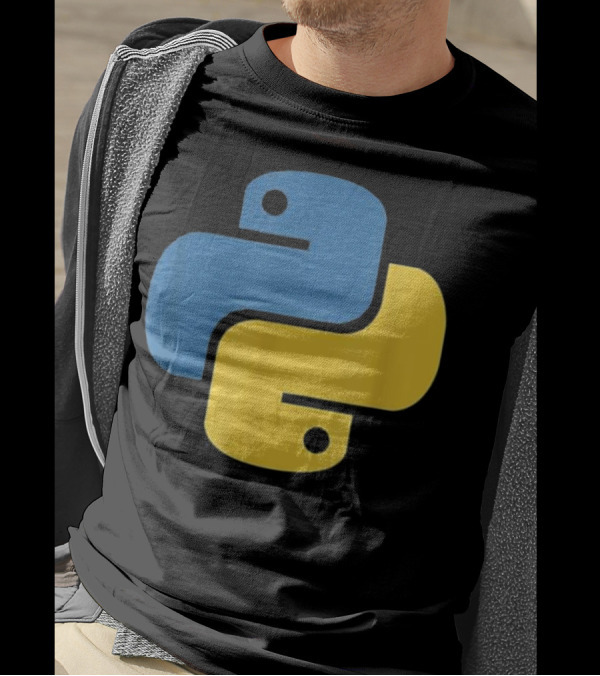 Python Programming Language Emblem For Developers T-Shirt