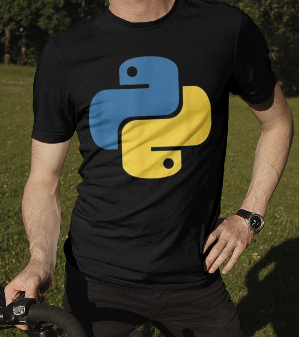 Python Programming Language Emblem For Developers T-Shirt