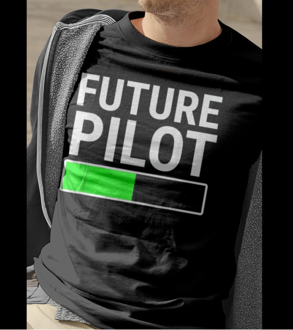 Future Pilot Loading Bar Flight Sc T-Shirt