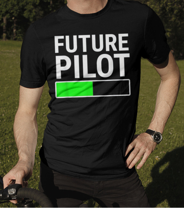 Future Pilot Loading Bar Flight Sc T-Shirt