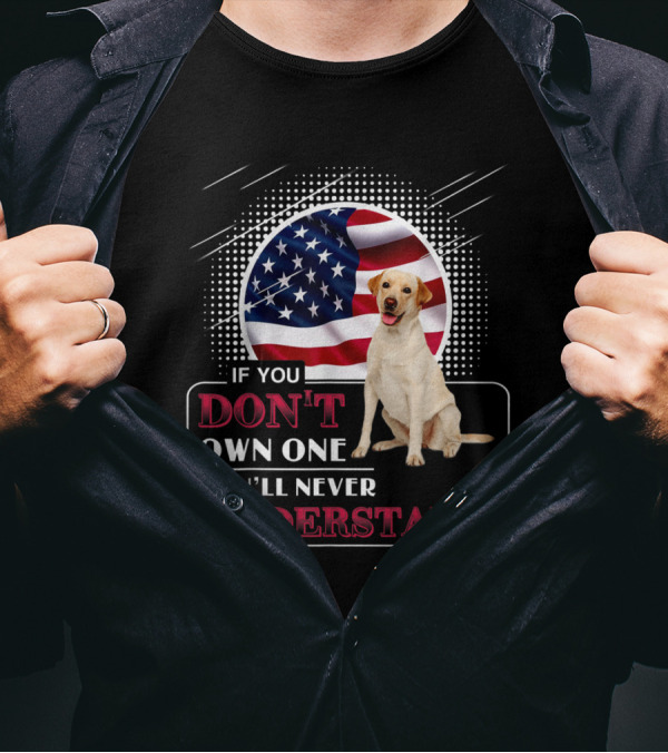 Labrador Don't Own One You'll Never Understand USA Flag T-Shirt
