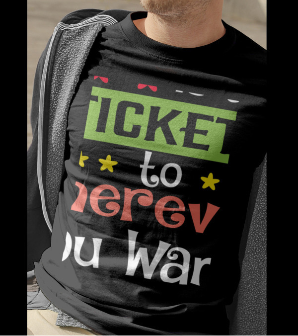 Ticket To Wherever You Want With Reading Book T-Shirt