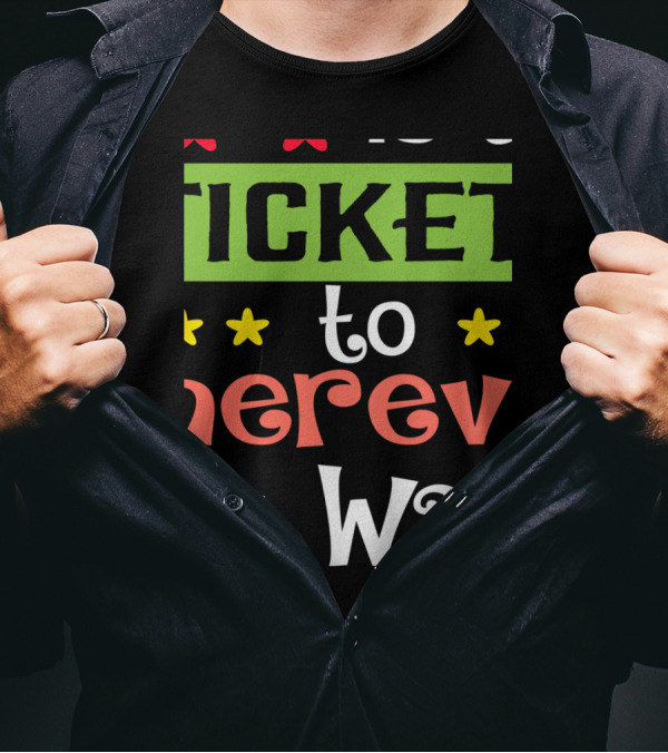 Ticket To Wherever You Want With Reading Book T-Shirt