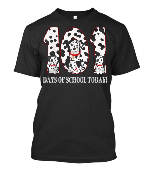 101 Days Of School Today Dalmatian Dog T-Shirt