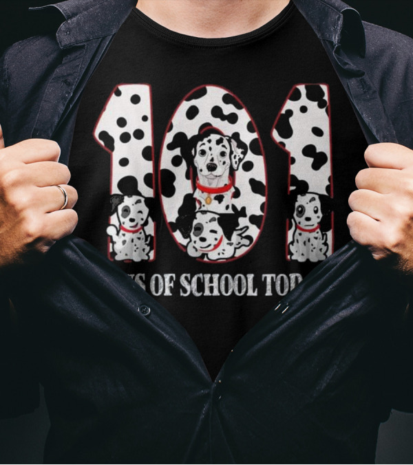 101 Days Of School Today Dalmatian Dog T-Shirt