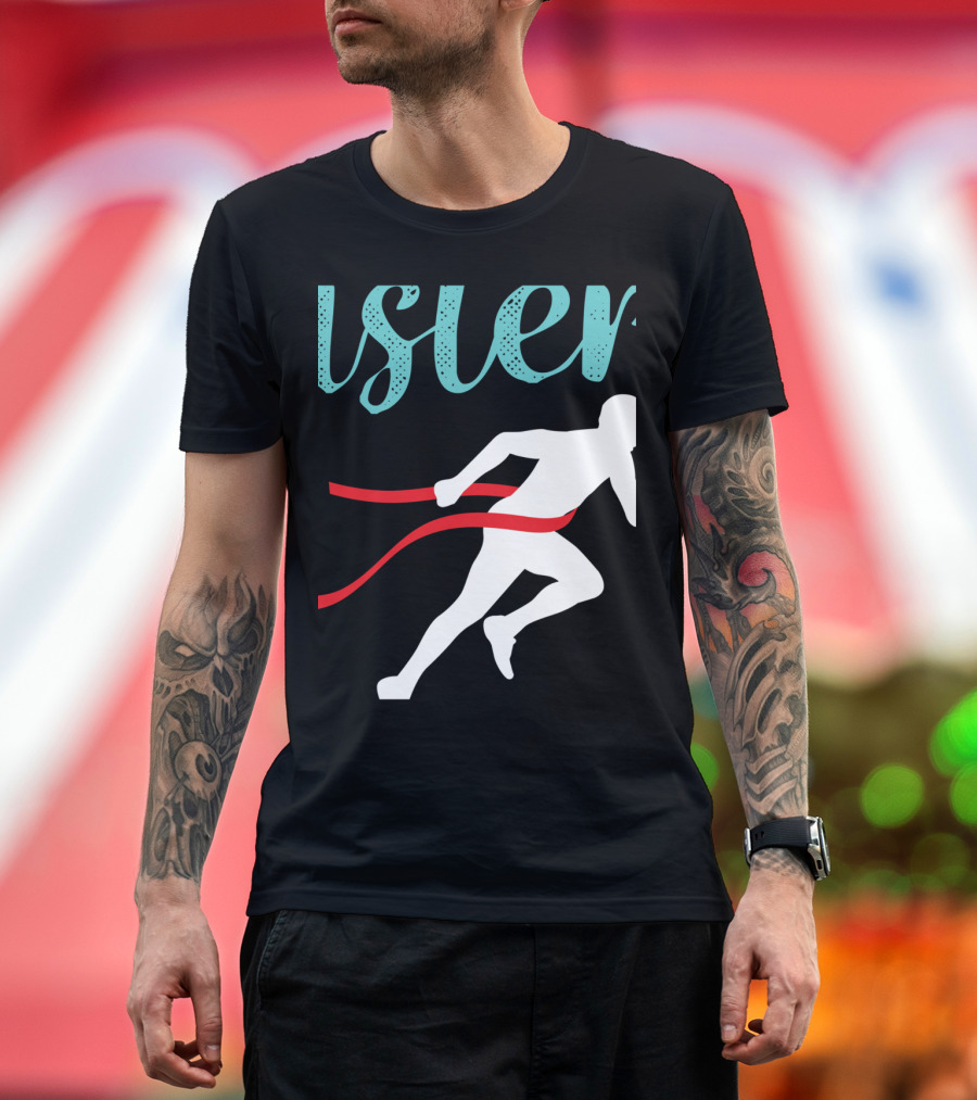 Half Sisters Marathon Runner Crossing Finish Line 13.1 Run T-Shirt