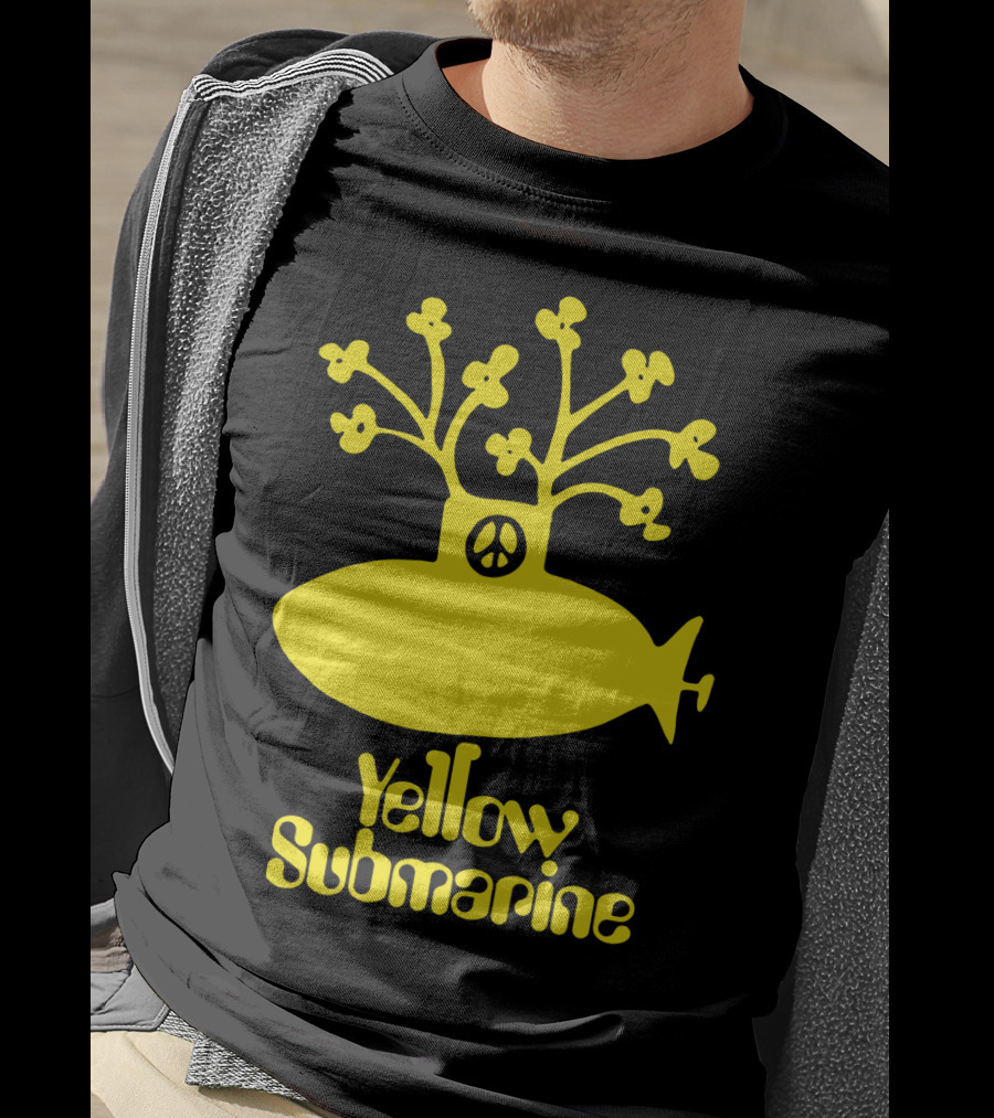 Yellow Submarine Peace Symbol Submarine T-Shirt
