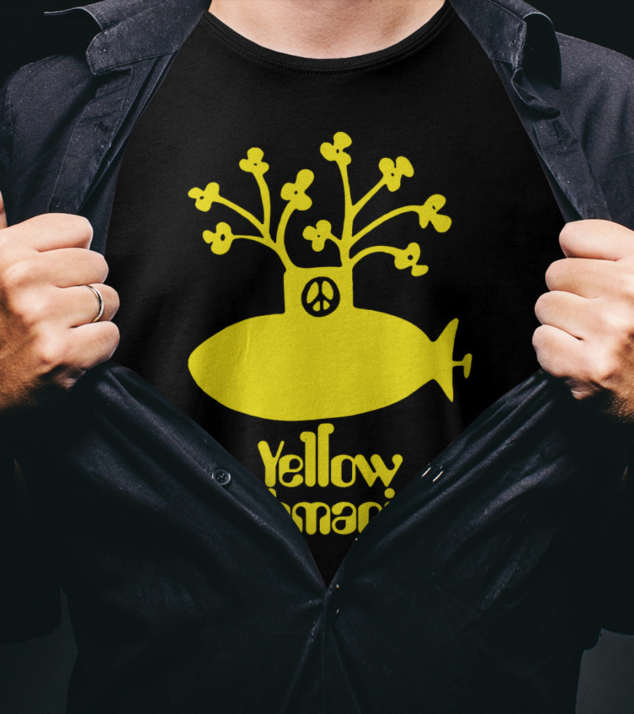 Yellow Submarine Peace Symbol Submarine T-Shirt