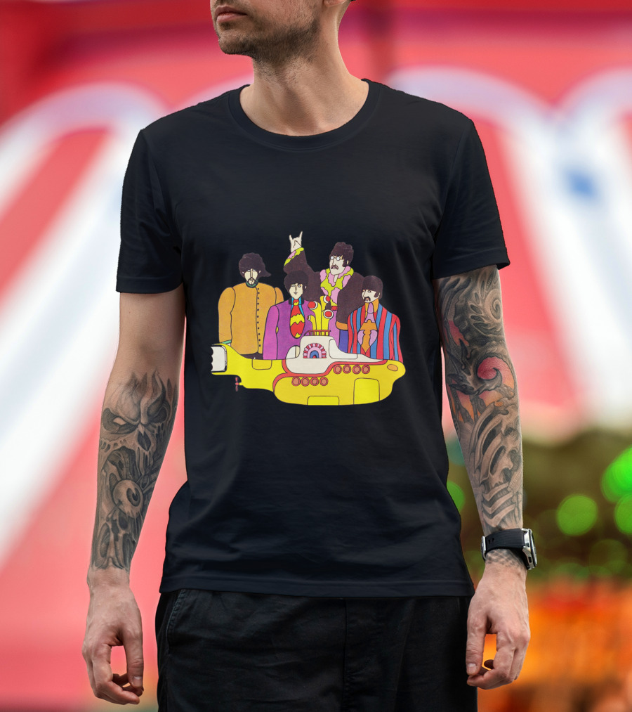 Tb 42 Yellow Submarine Cartoon Quartet T-Shirt