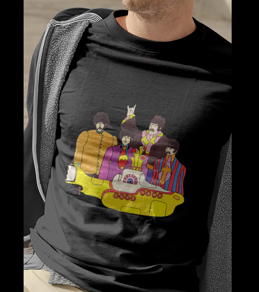 Tb 42 Yellow Submarine Cartoon Quartet T-Shirt