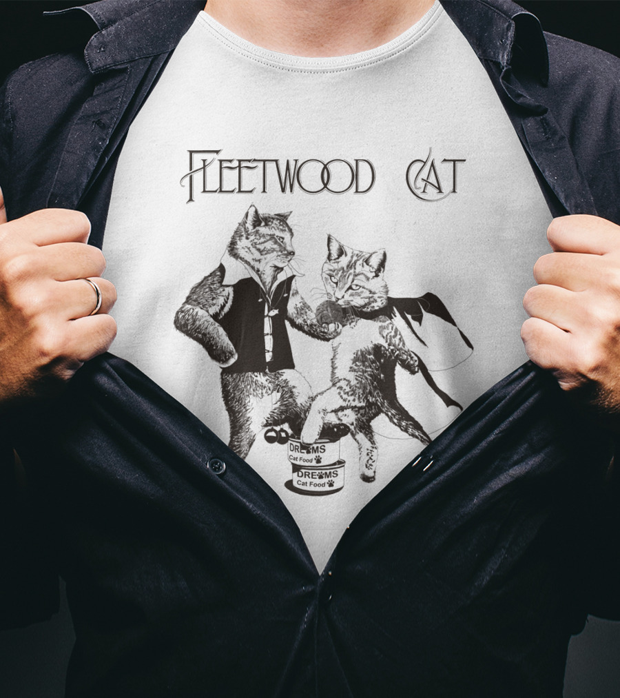 Fleetwood Cat Dreams Cat Food Dancing Cats T-Shirt