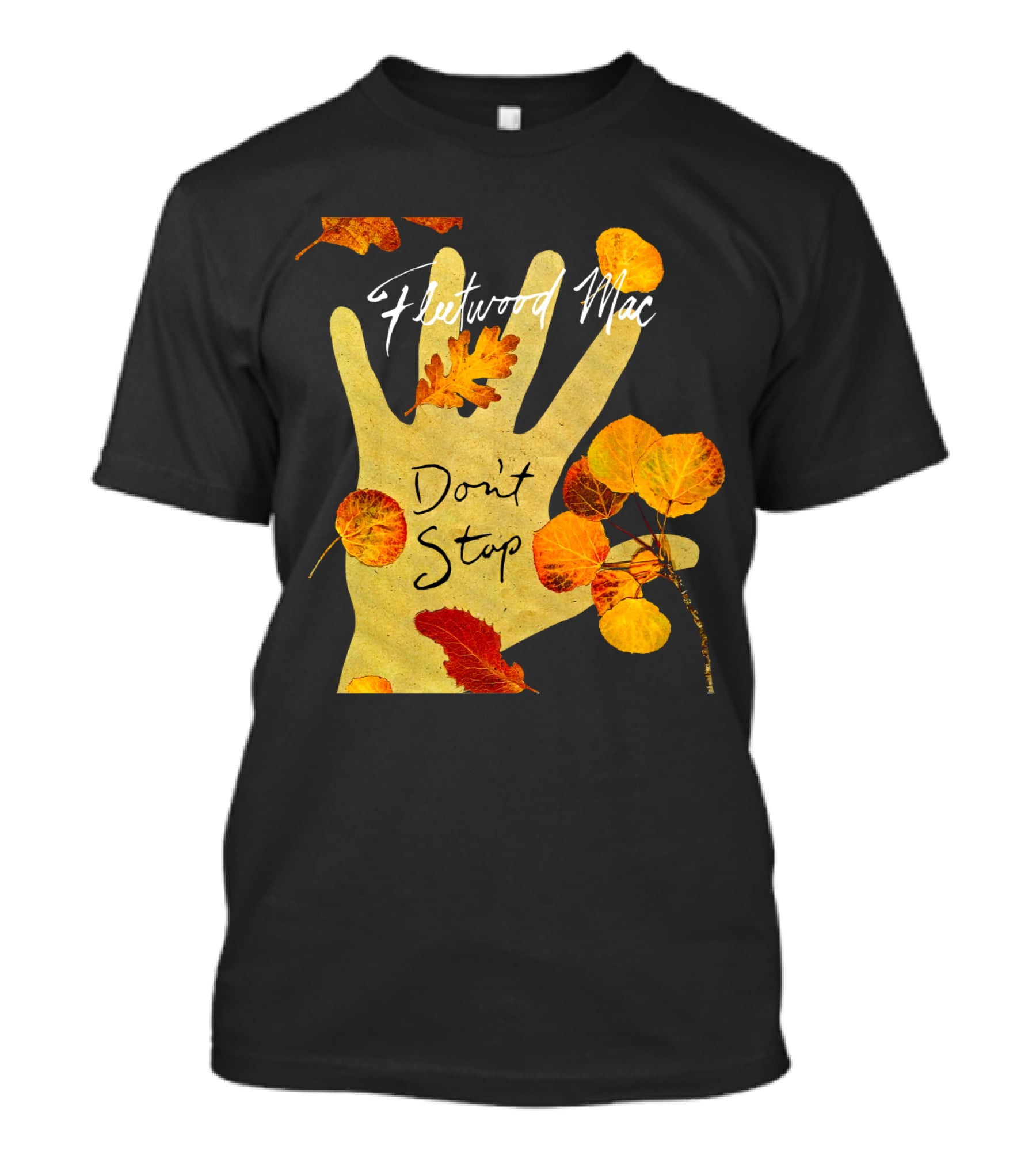 Don't Stop Fw 17 Autumn Leaves Hand T-Shirt