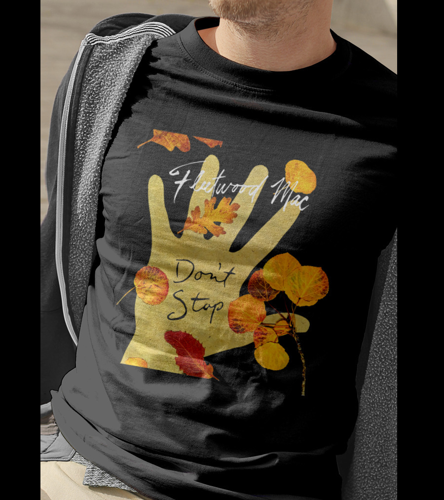 Don't Stop Fw 17 Autumn Leaves Hand T-Shirt