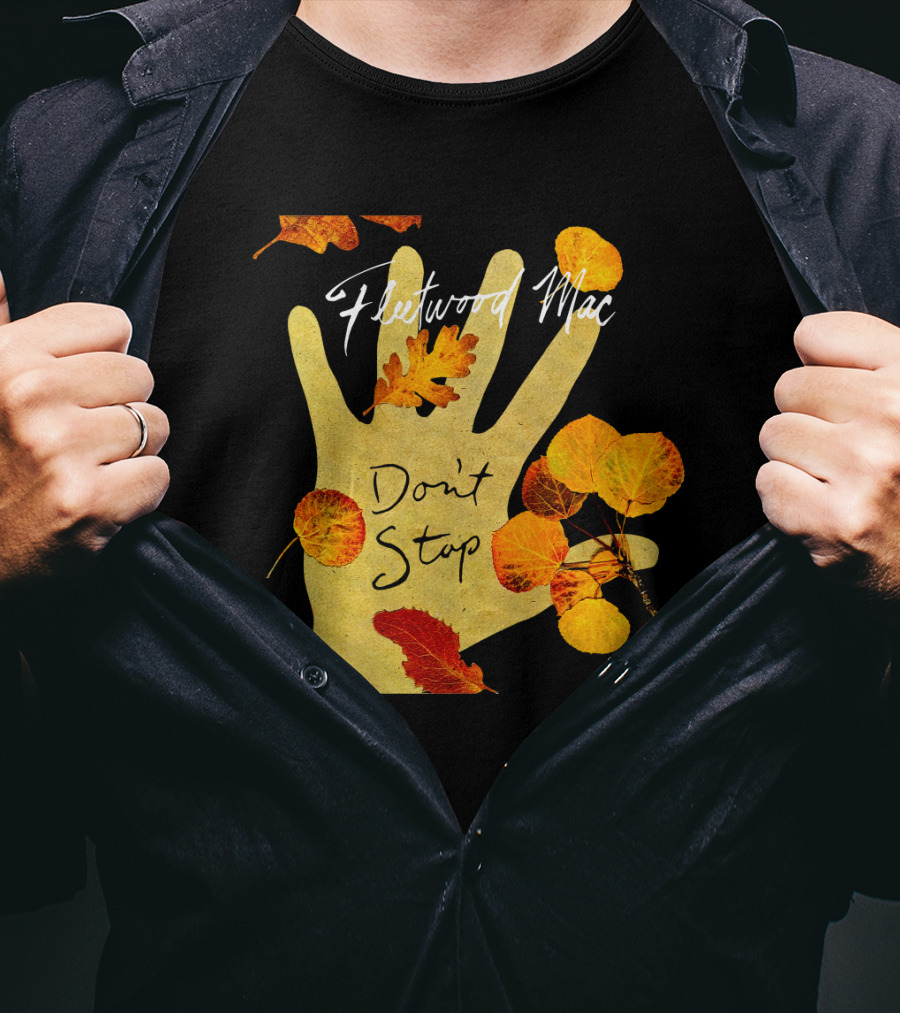 Don't Stop Fw 17 Autumn Leaves Hand T-Shirt