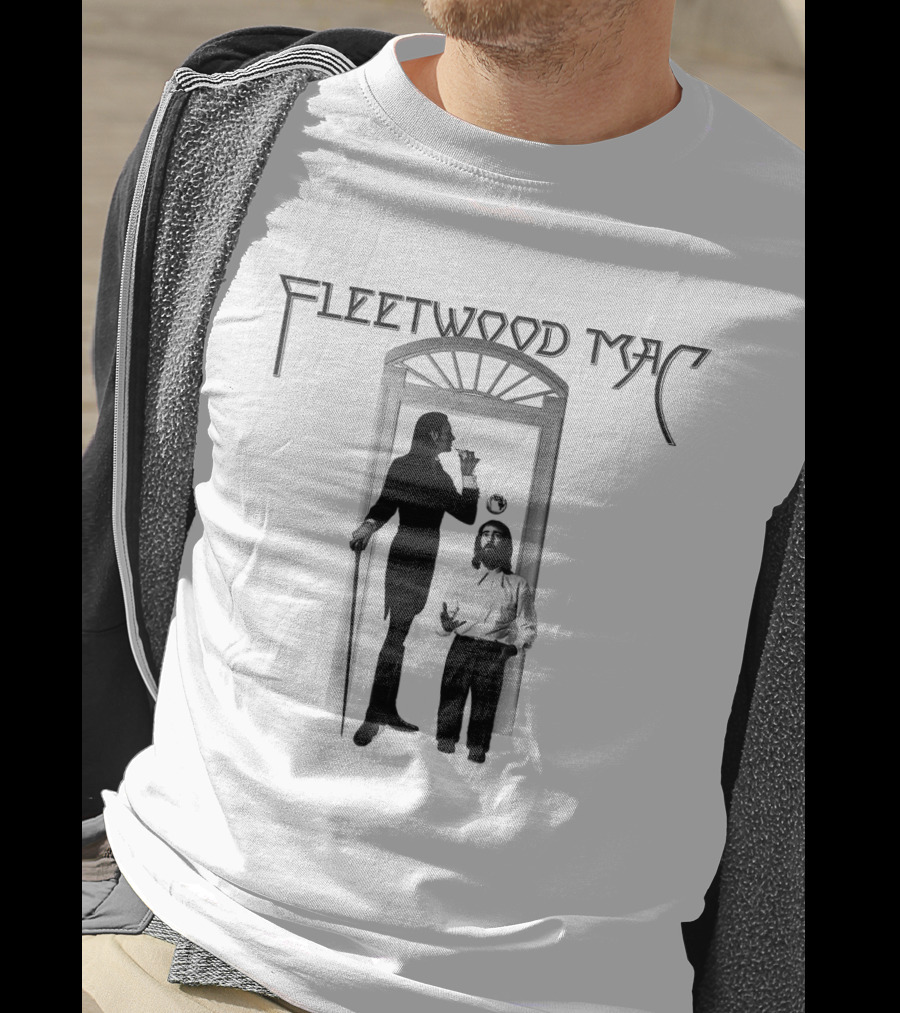 Fleetwood Mac Vintage Style Photographic Doorway Scene T-Shirt