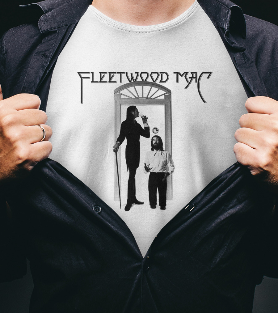 Fleetwood Mac Vintage Style Photographic Doorway Scene T-Shirt