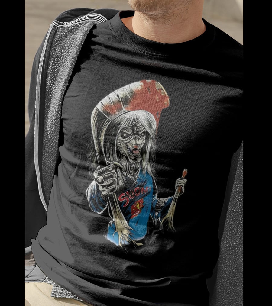 Suomi Ir 54 Hockey Zombie T-Shirt