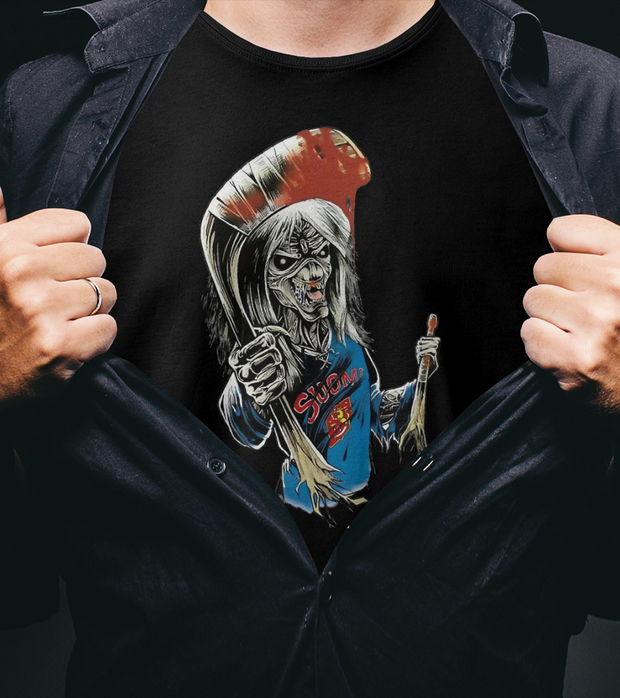 Suomi Ir 54 Hockey Zombie T-Shirt