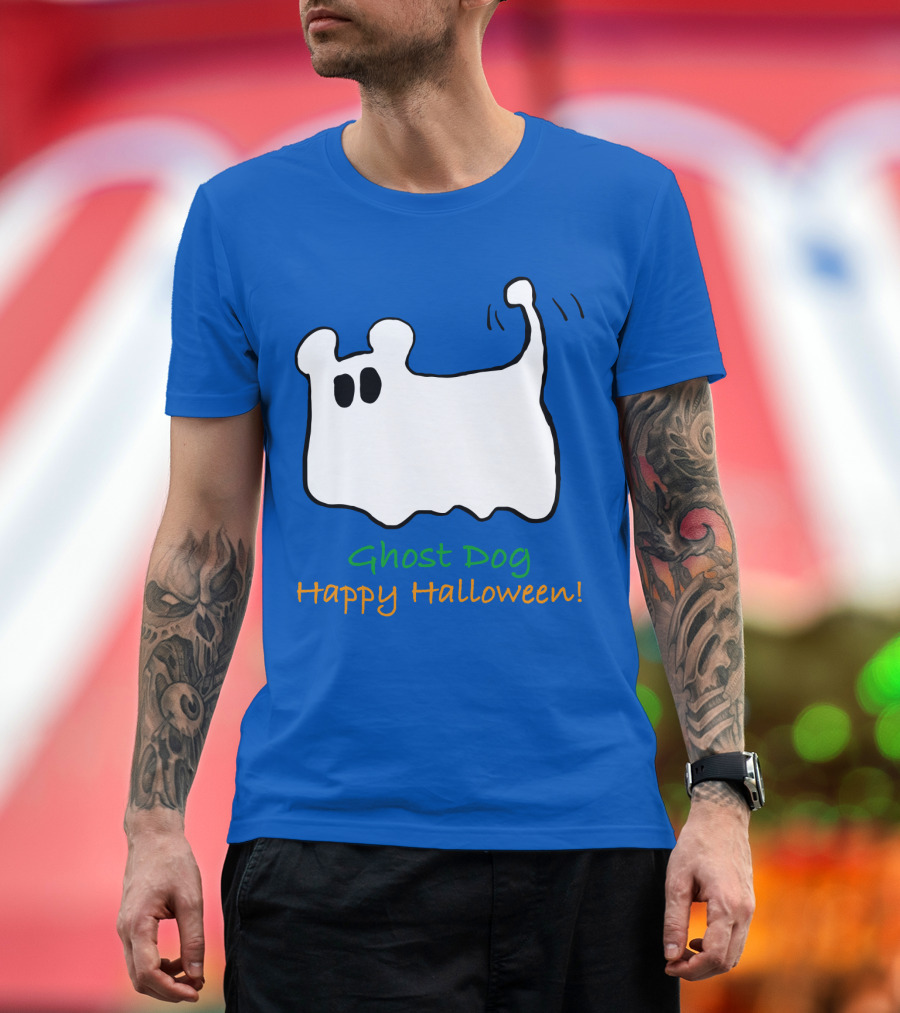 Ghost Dog Happy Halloween T-Shirt