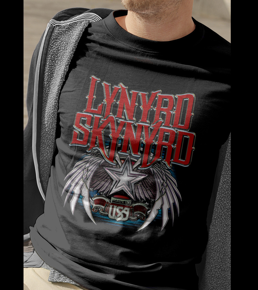 Lynyrd Skynyrd Made In Usa Star Wings T-Shirt