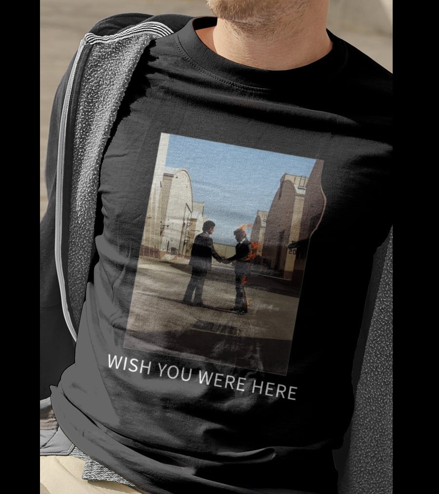 Pf Wish You Were Here Album Cover Iconic Handshake Scene T-Shirt