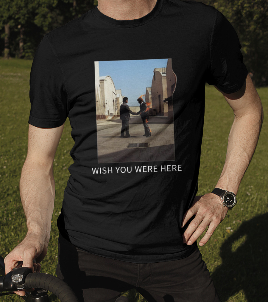 Pf Wish You Were Here Album Cover Iconic Handshake Scene T-Shirt