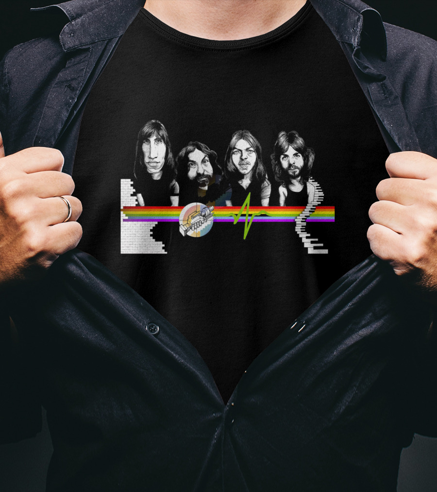 Pink Floyd Dark Side Of The Moon The Wall Band Members T-Shirt