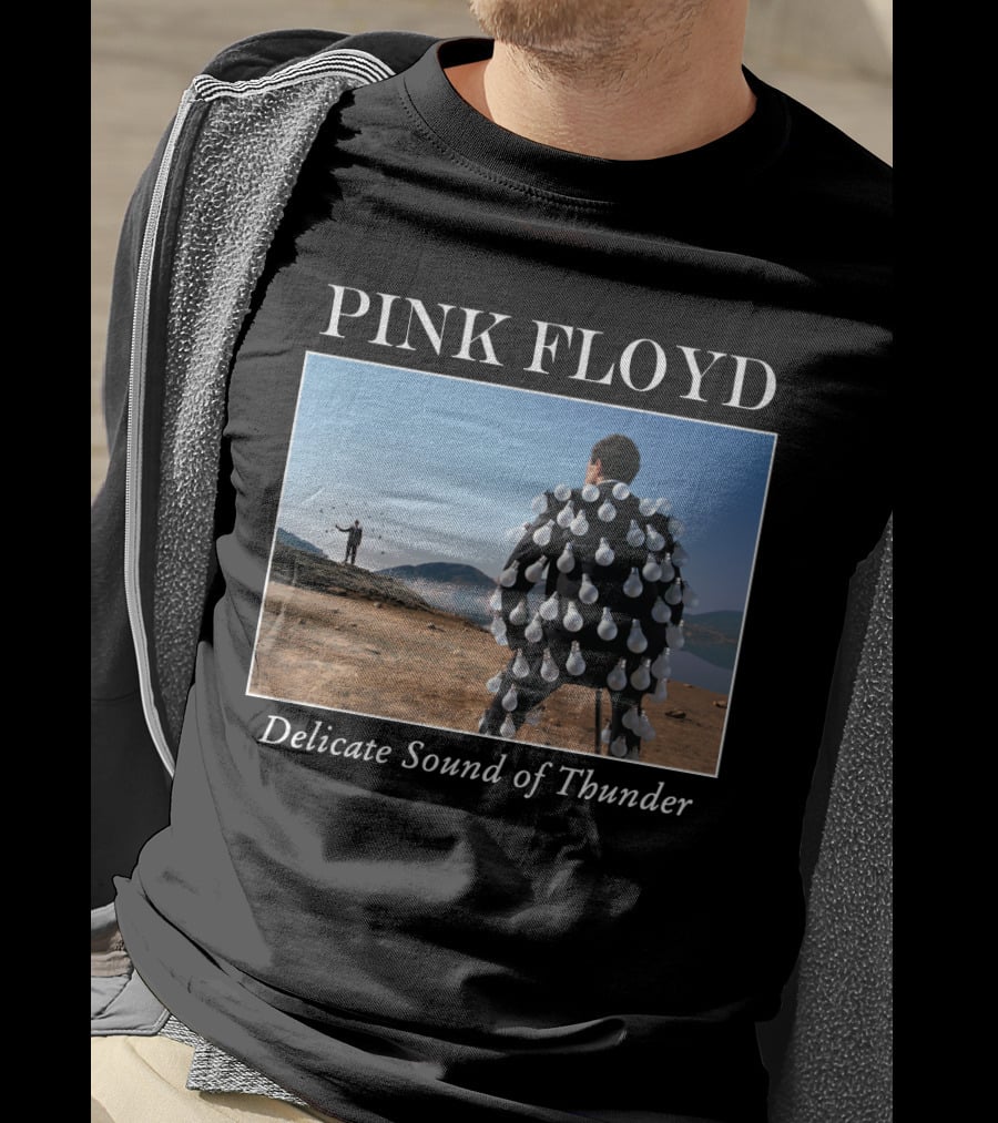 Pink Floyd Delicate Sound Of Thunder Lightbulb Suit Album Cover T-Shirt