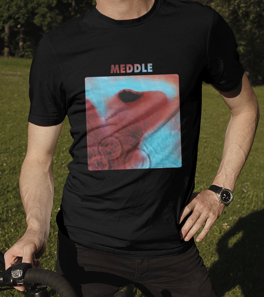 Pink Floyd - Meddle Album Cover Art Vintage Style T-Shirt