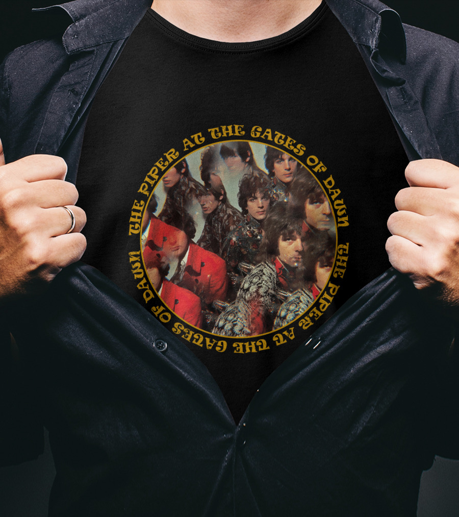 Pf The Piper At The Gates Of Dawn Album Artwork Multi-Image Collage T-Shirt