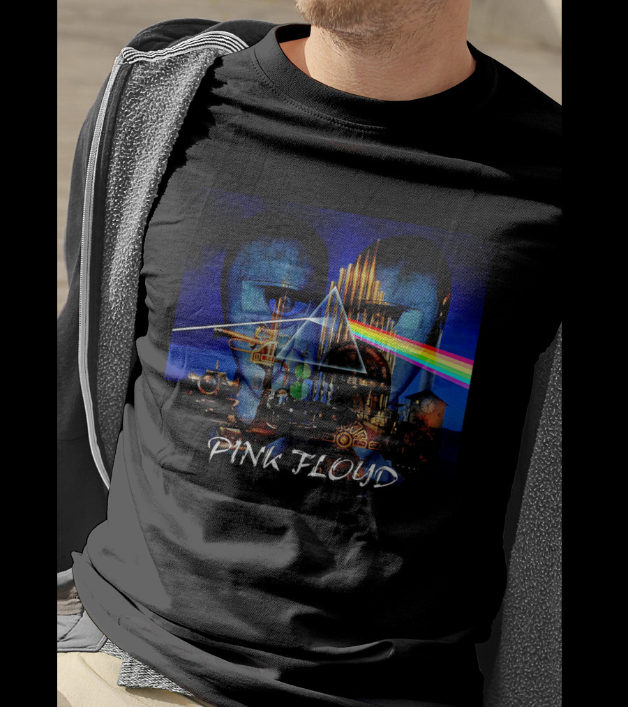 Pink Floyd Dark Side Of The Moon Division Bell Mashup T-Shirt