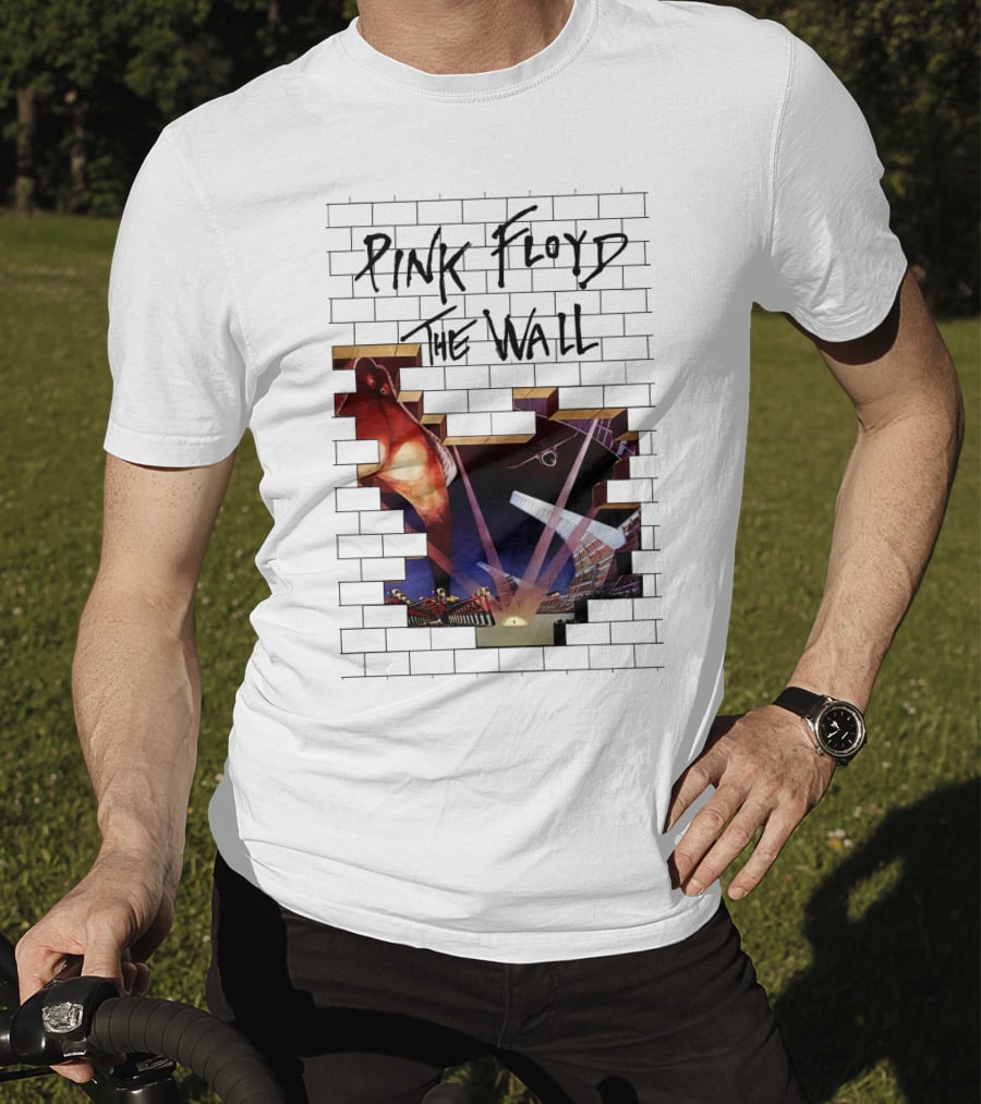 Pink Floyd The Wall Album Art Brick Wall Concert Lights T-Shirt