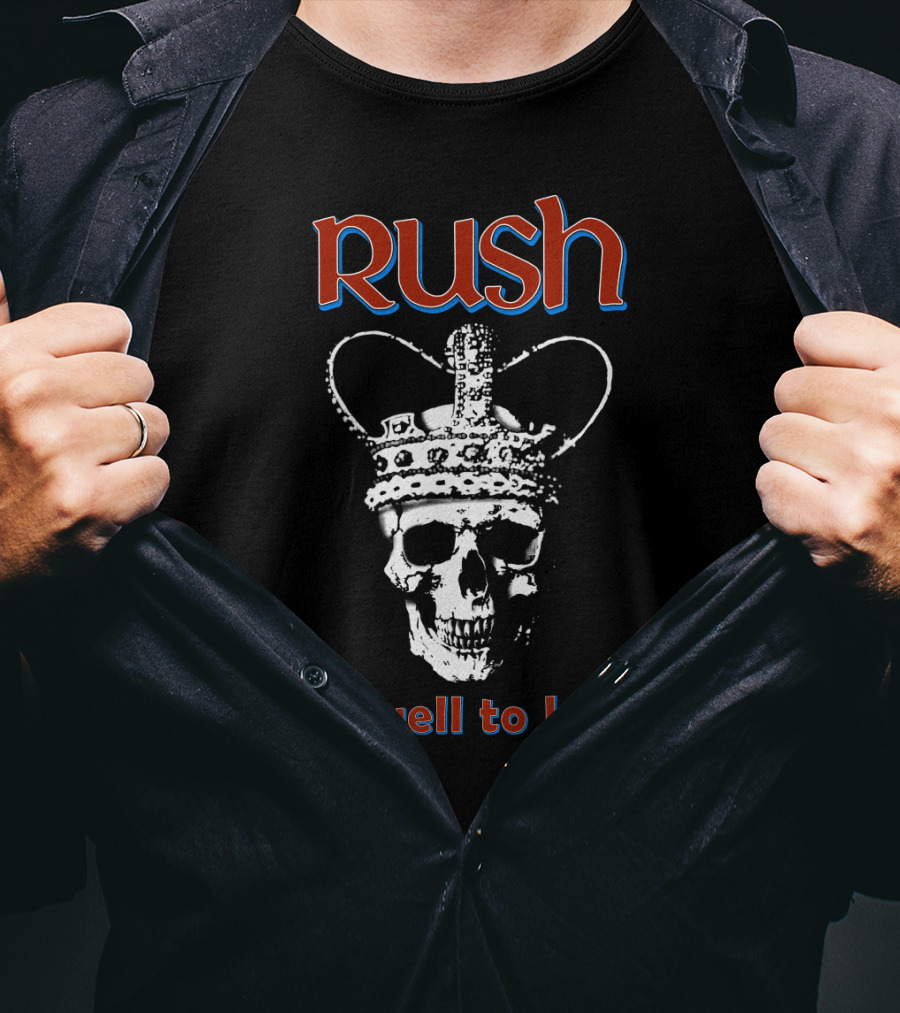 Rush Farewell To Kings Skull With Crown T-Shirt