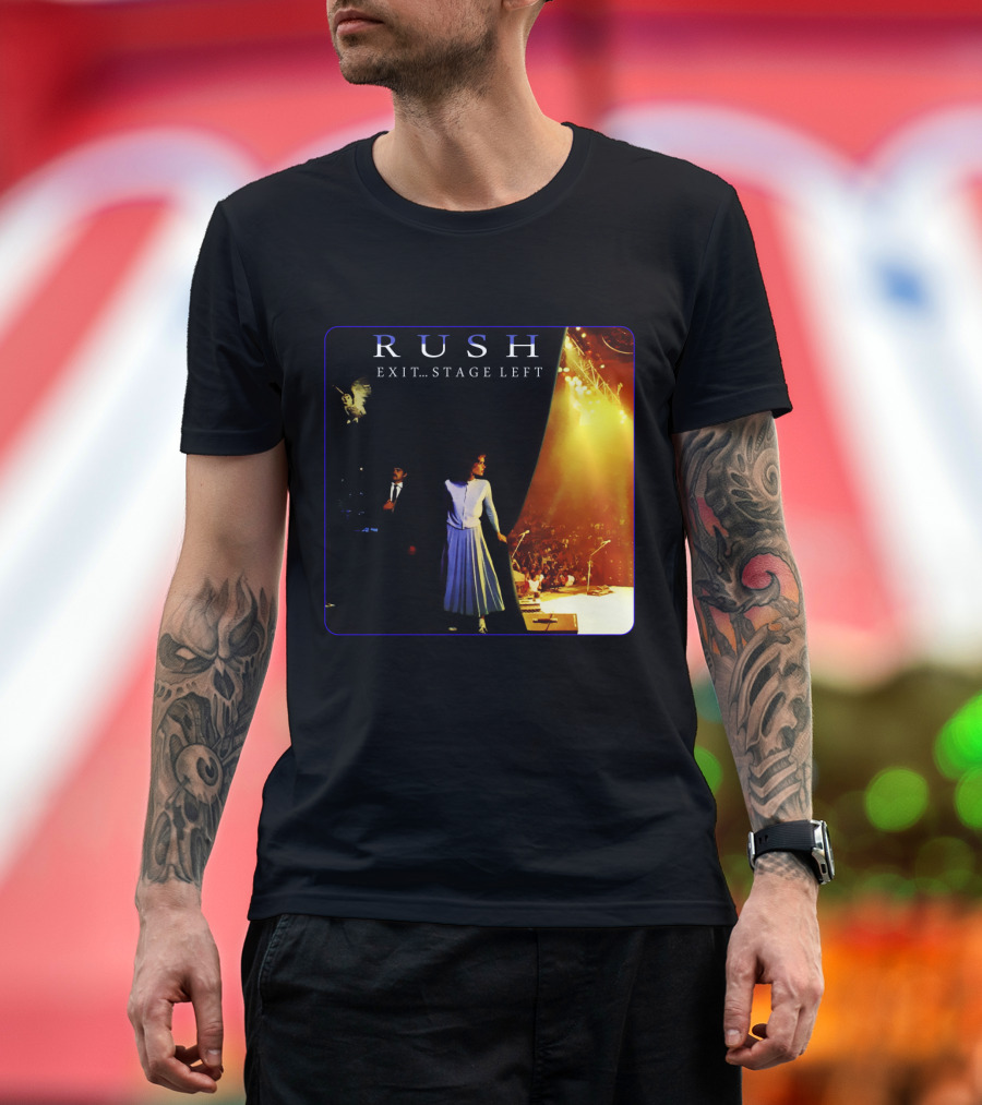 Rush Exit Stage Left Live Performance Album Cover T-Shirt