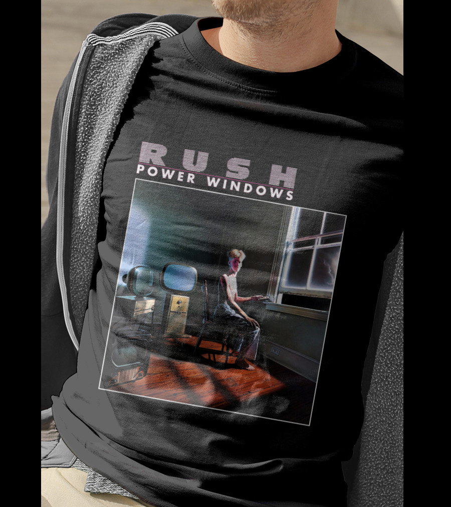 Rush Power Windows Album Cover Art Vintage Television Room Scene T-Shirt
