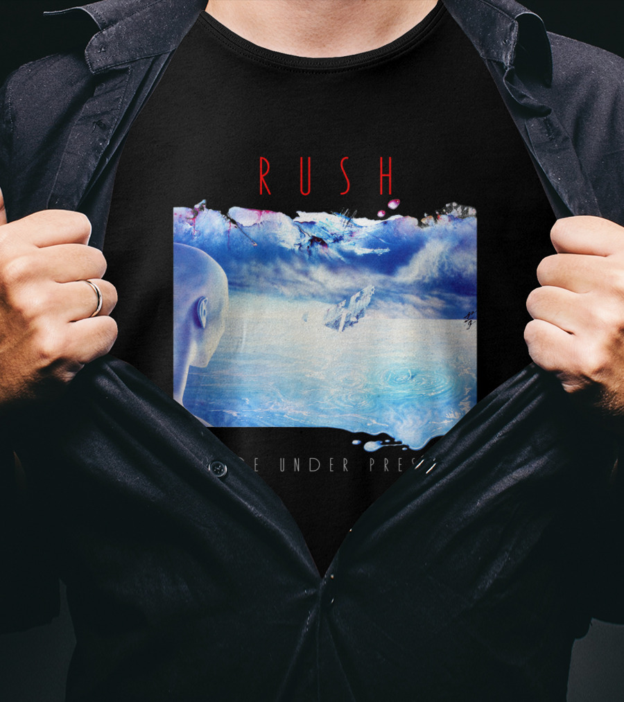 Rush Grace Under Pressure Album Cover Art With Surreal Ocean And Sky T-Shirt
