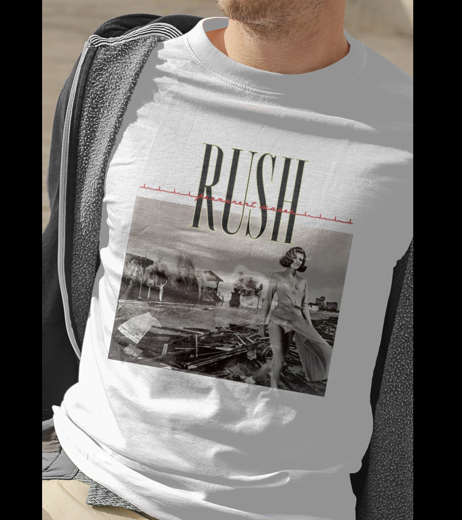 Rush Permanent Waves Classic Album Cover Photography T-Shirt