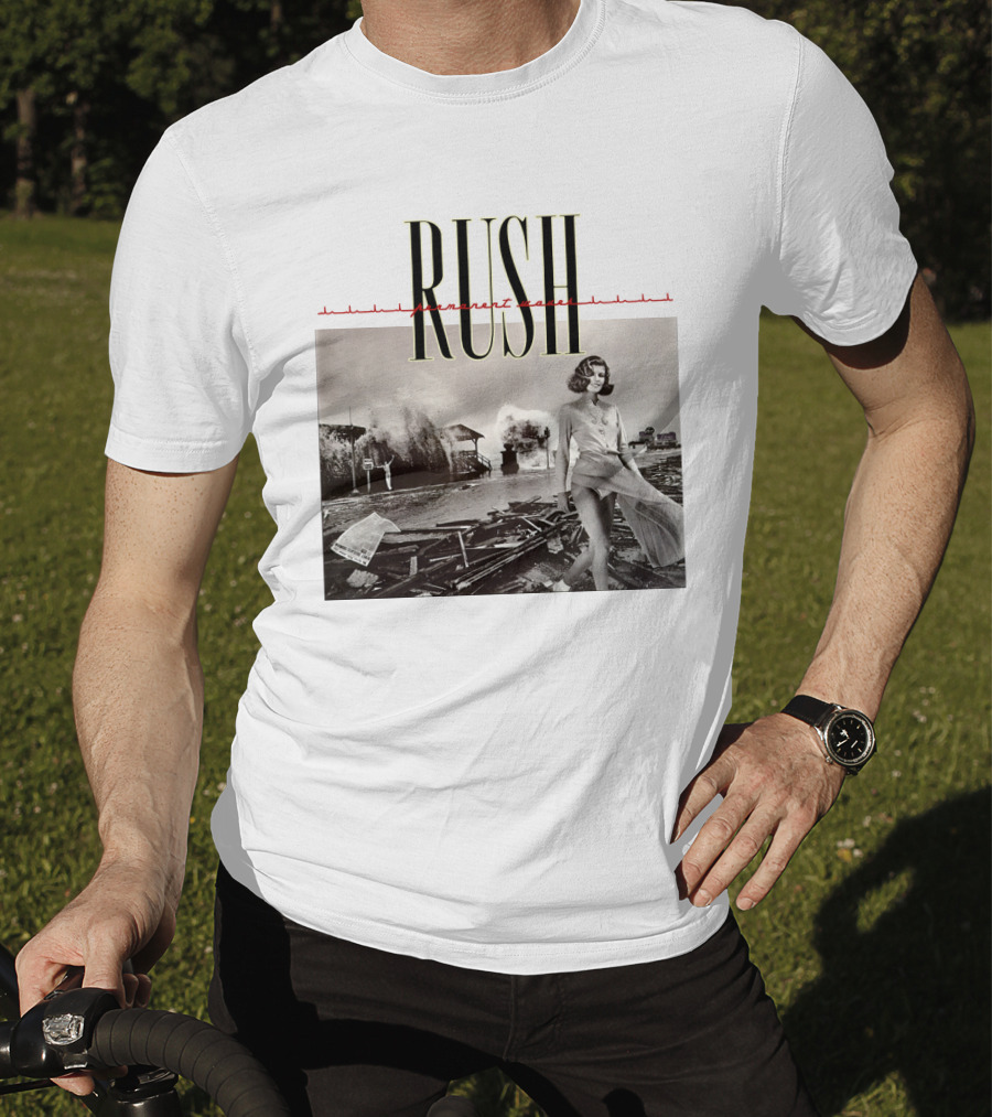 Rush Permanent Waves Classic Album Cover Photography T-Shirt