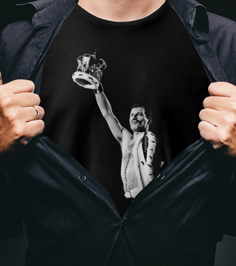 QN Freddie Mercury Crown Iconic Pose T-Shirt